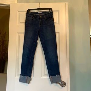 Loft Modern Straight Cuffed Jeans